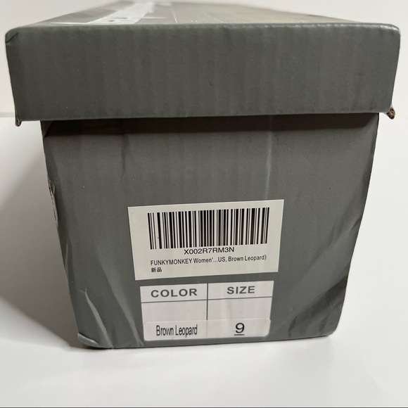 NWT Women's Slides Leopard Rhinestone Glitter Slip On Footbed Platform Sandals - Picture 8 of 10